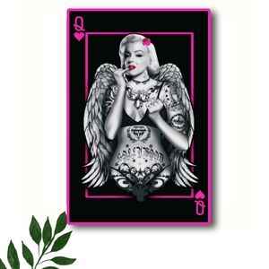 Marilyn Monroe  Pink Queen Card GANGSTER Art Set